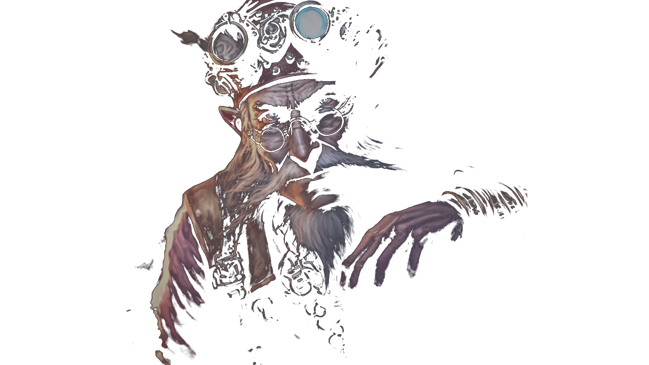 Gnomo artificer na oficina