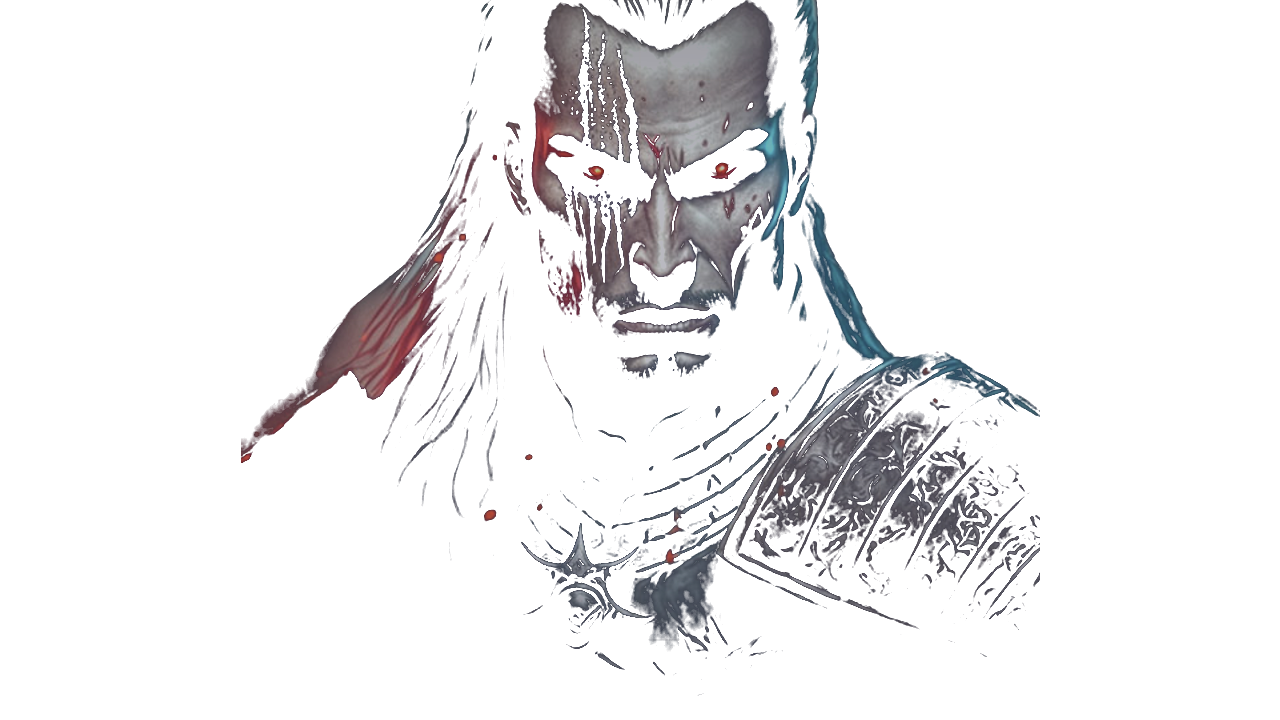 Blood Hunter de olhos vermelhos